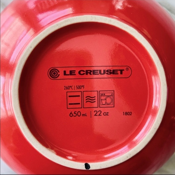 Le Creuset•NWOT•Cerise•One (1) 22-ounce Vitrified Stoneware•Soup/Cereal Bowl🌼 - Picture 5 of 10